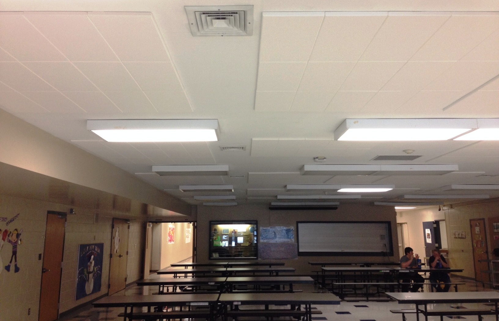 Glue Up Acoustical Ceiling Panels Sounds Panels White
